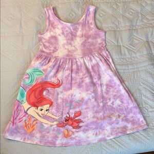 Disney Ariel and Sebastian Tie-Dye Dress - 3T